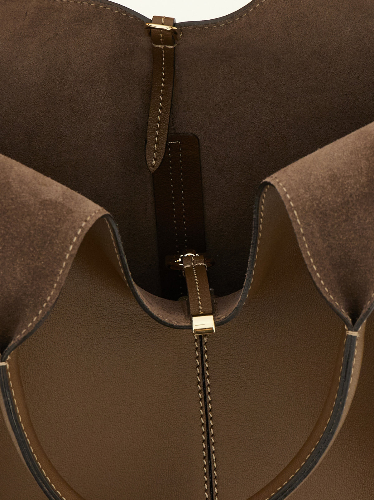 Tod's Small ‘EBR’ Brown Calfskin Handbag