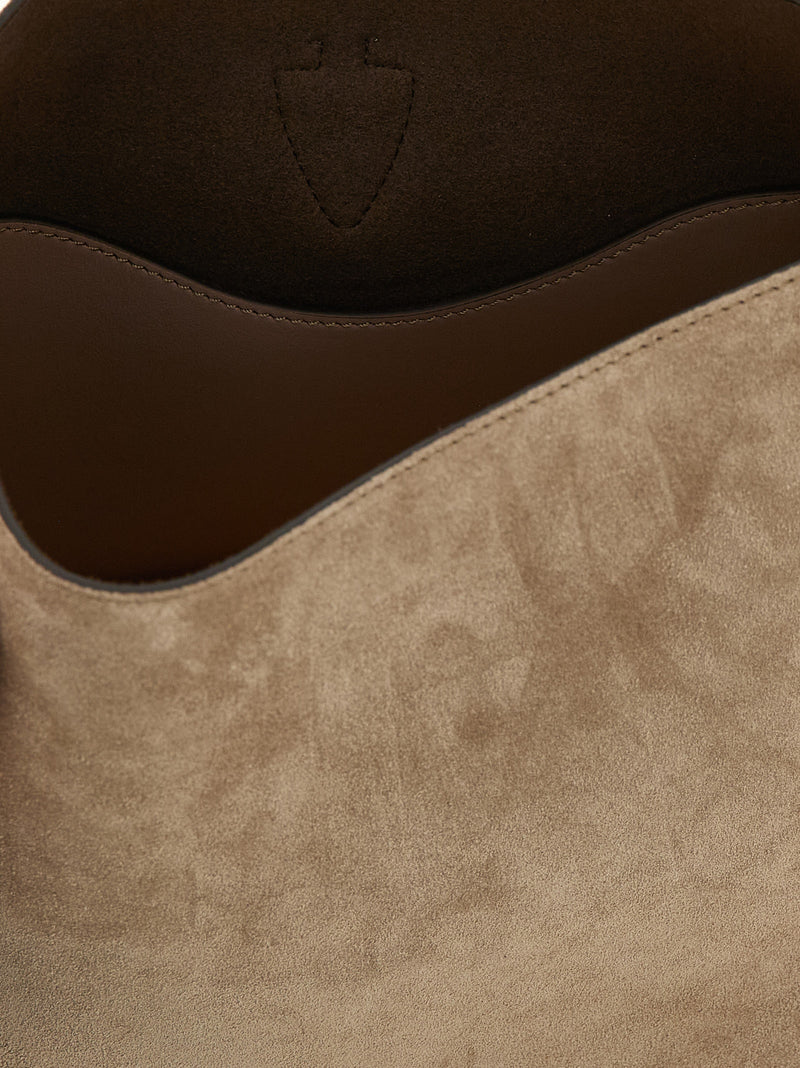Tod's T Timeless Beige Calfskin Handbag