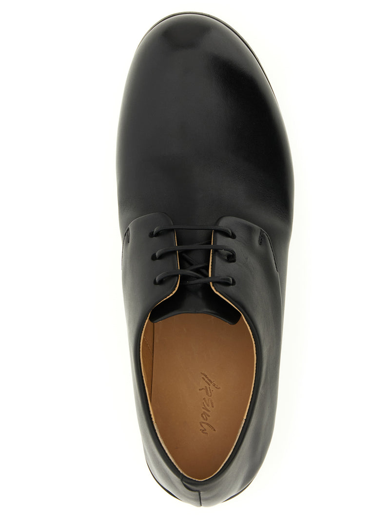 Richelieus et Derbys en veau noir Marsell