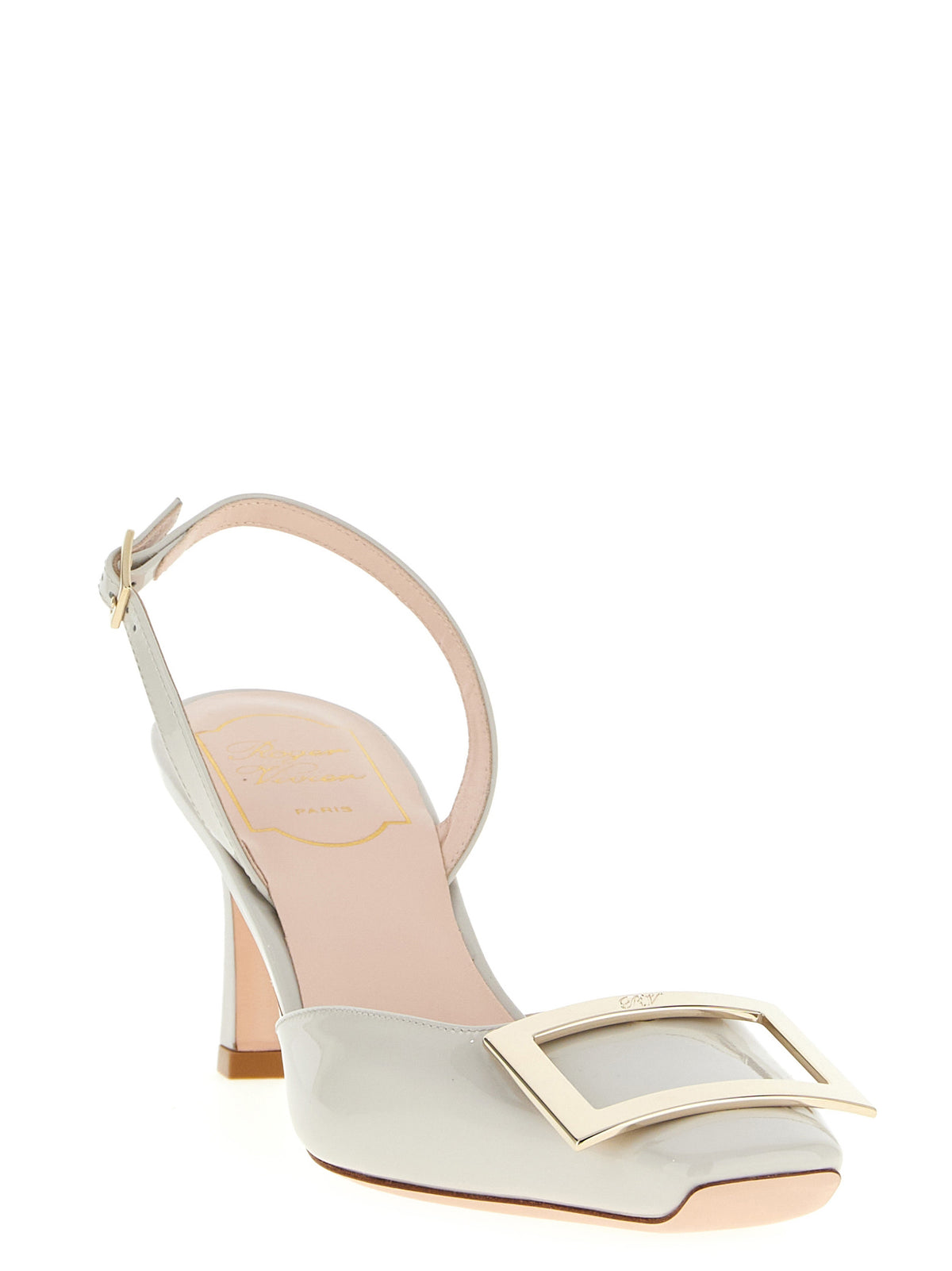 Escarpins Roger Vivier en cuir de veau blanc à talon moyen