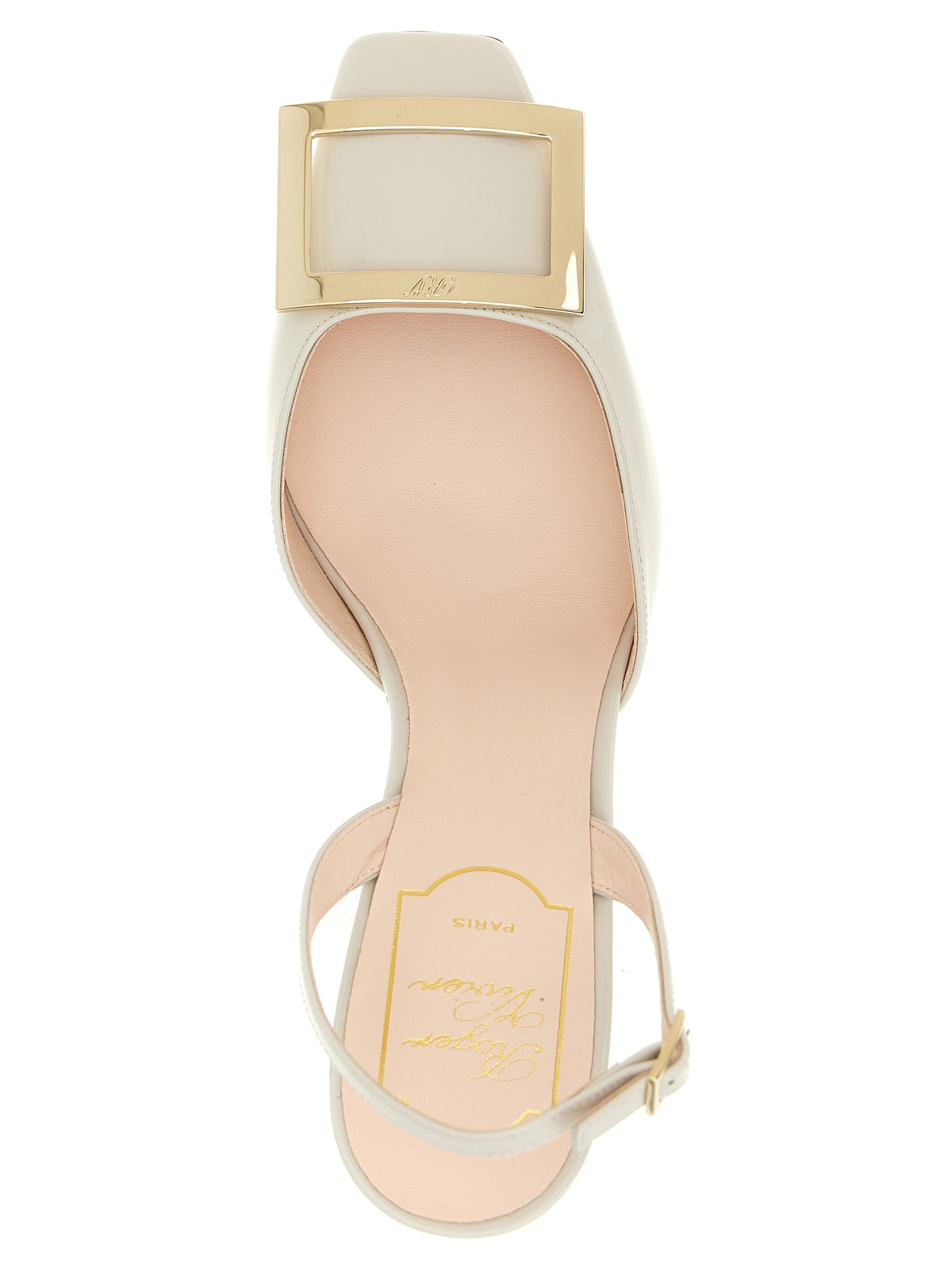 Escarpins Roger Vivier en cuir de veau blanc à talon moyen