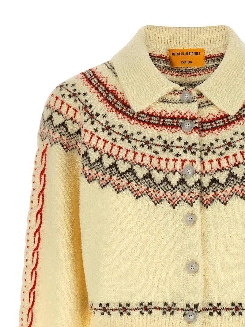 Cardigan en laine multicolore Guest in Residence