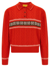 Guest in Residence Multicolor Wool Cardigan - Cable Collegiate