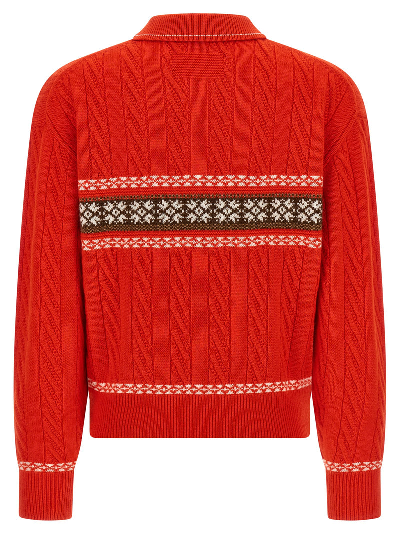 Guest in Residence Multicolor Wool Cardigan - Cable Collegiate