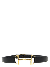 Ceinture classique Gucci en cuir de veau noir