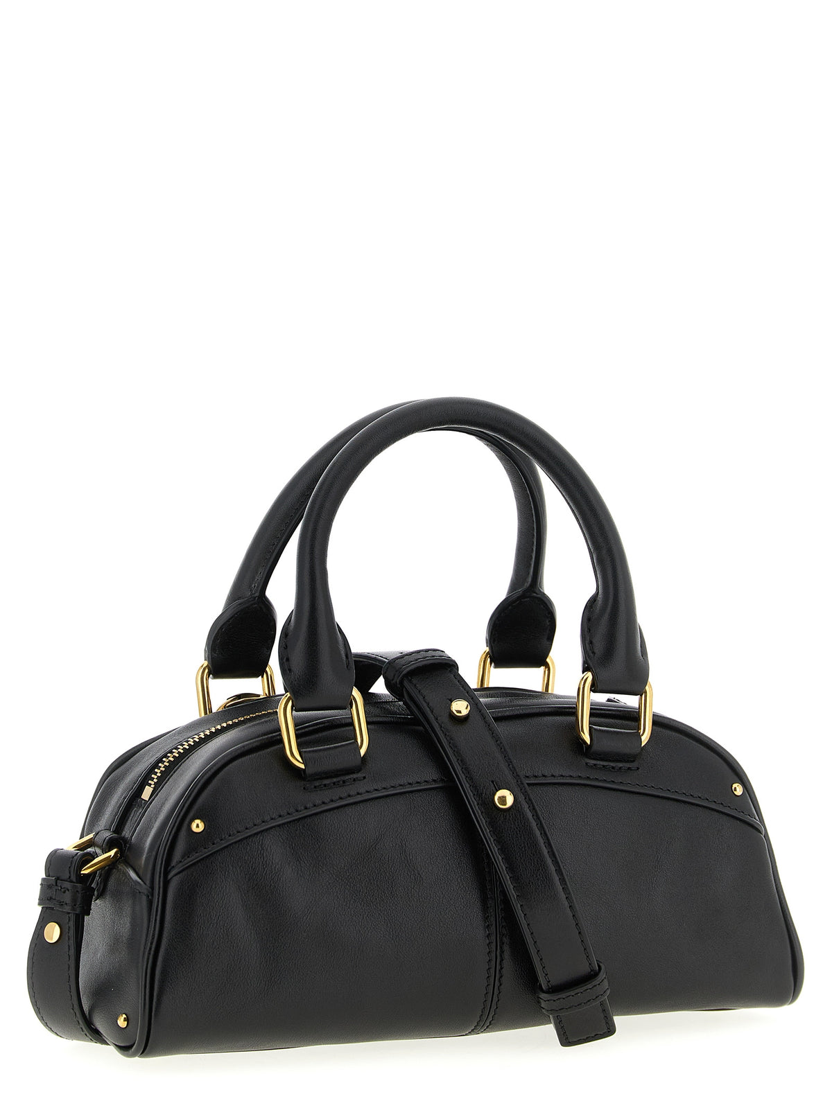 Sac à main Chloé en cuir de veau noir