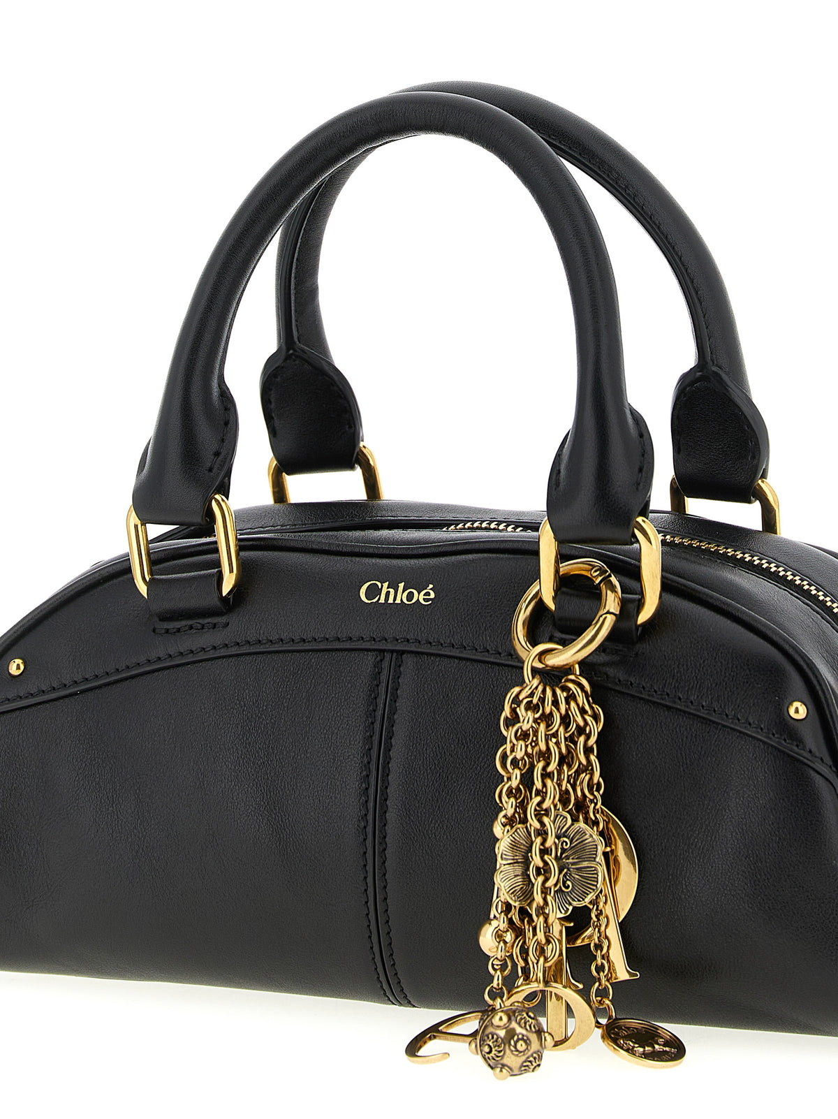 Sac à main Chloé en cuir de veau noir