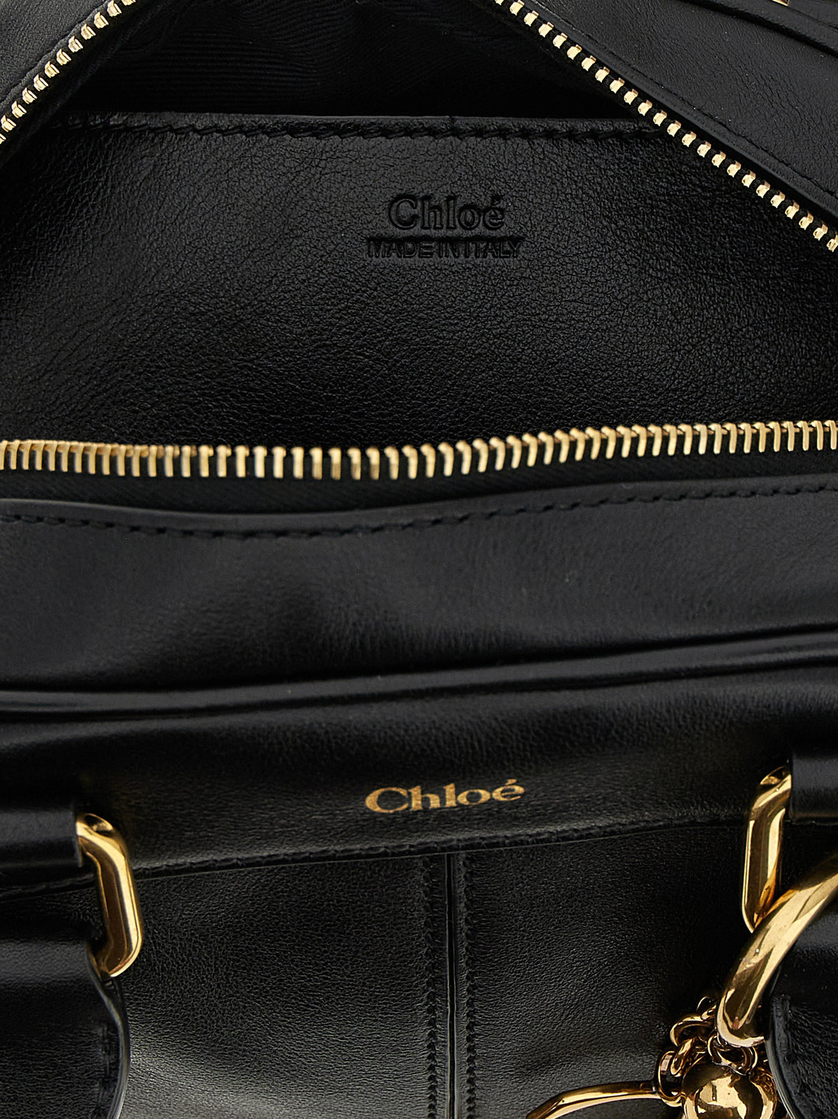 Sac à main Chloé en cuir de veau noir