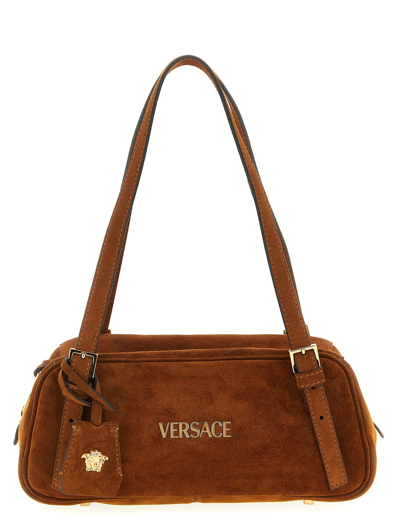 Versace Brown Calfskin Shoulder Bag - Stylish & Chic