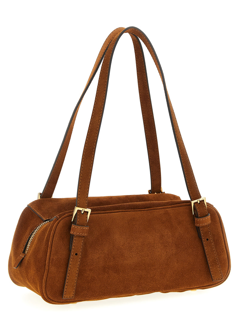 Versace Brown Calfskin Shoulder Bag - Stylish & Chic