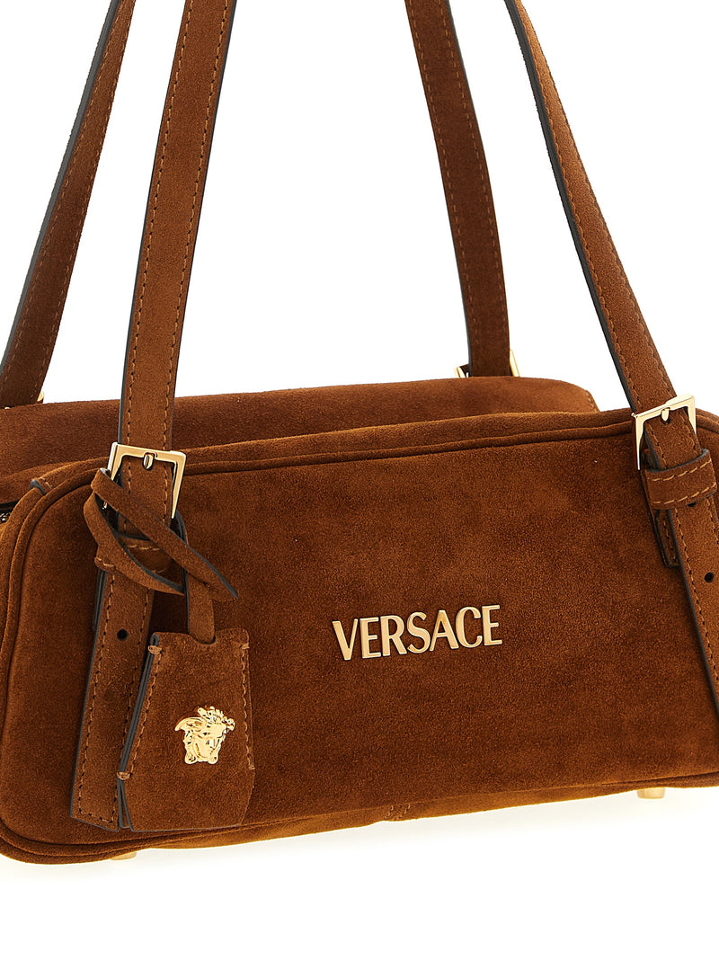 Versace Brown Calfskin Shoulder Bag - Stylish & Chic