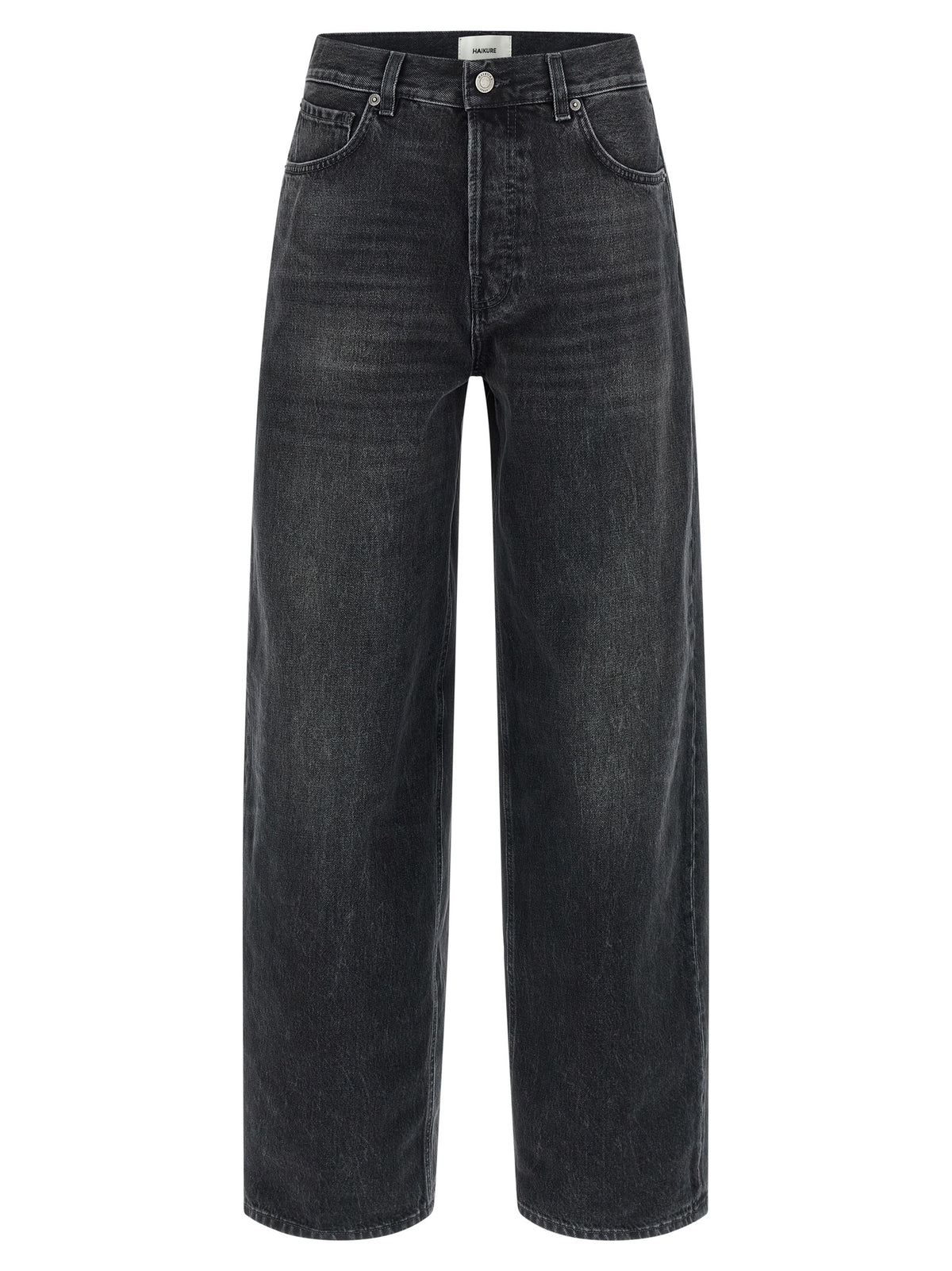 Haikure Black Cotton High-Waisted Jean