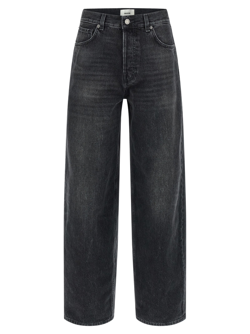 Haikure Black Cotton High-Waisted Jean