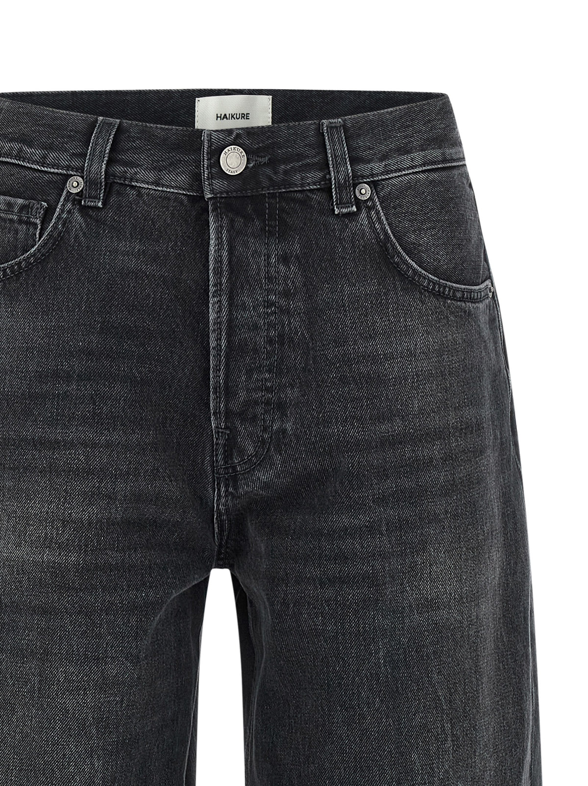 Haikure Black Cotton High-Waisted Jean
