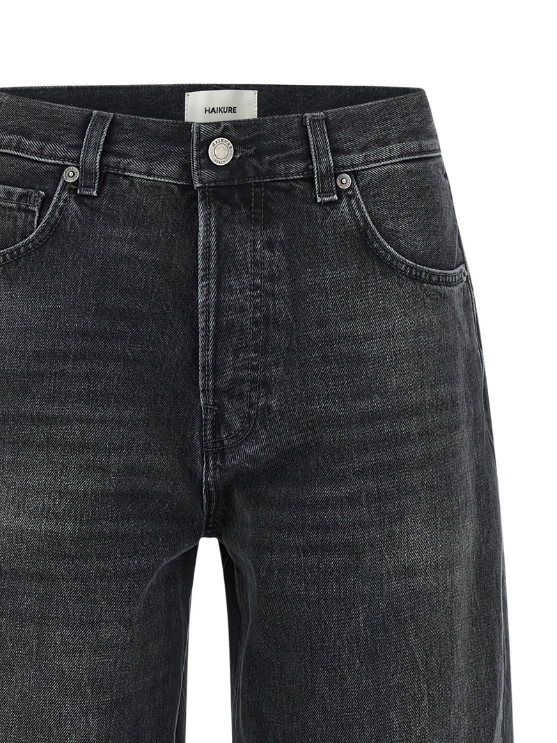 Haikure Black Cotton High-Waisted Jean