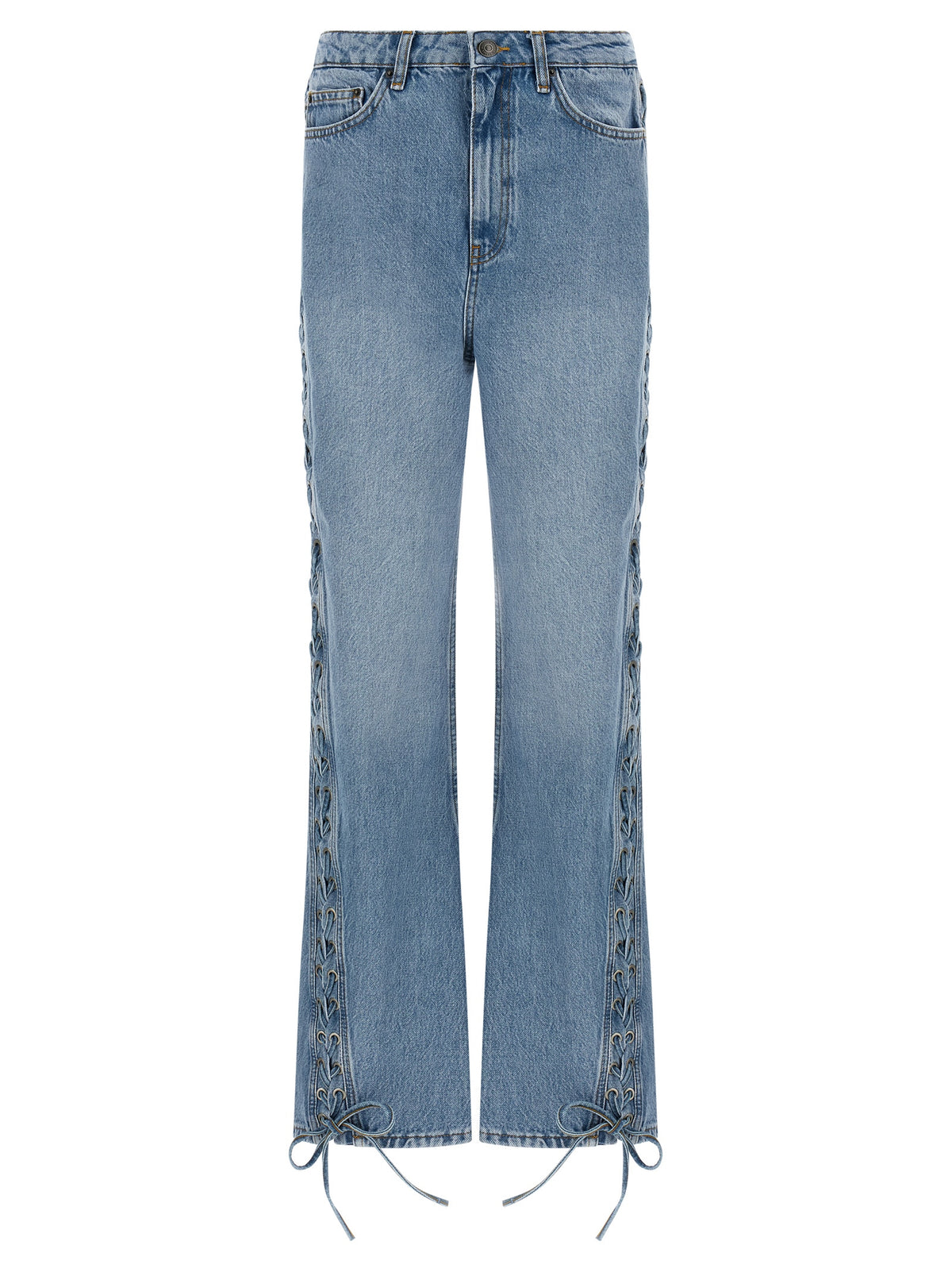 ROTATE BIRGER CHRISTENSEN Jean Droit en Coton Bleu