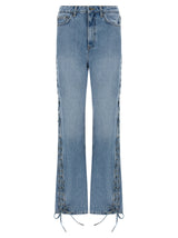 ROTATE BIRGER CHRISTENSEN Jean Droit en Coton Bleu