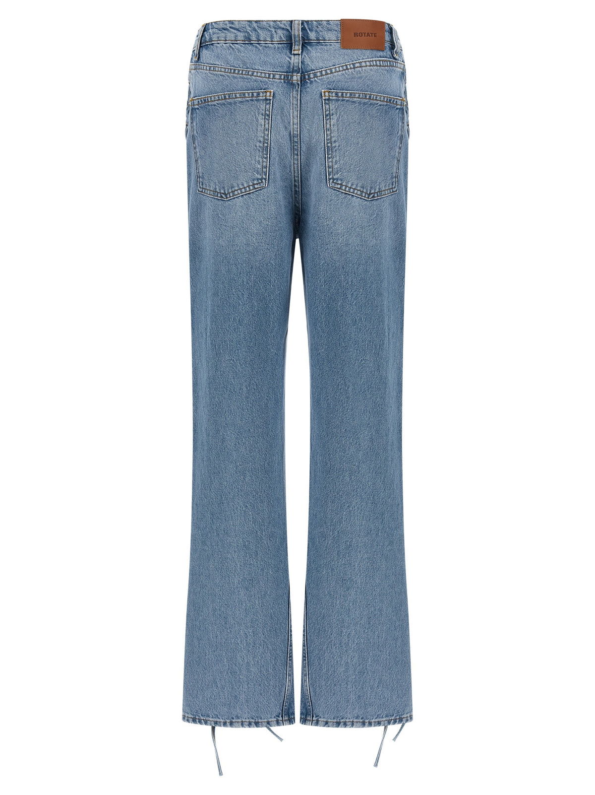 ROTATE BIRGER CHRISTENSEN Jean Droit en Coton Bleu