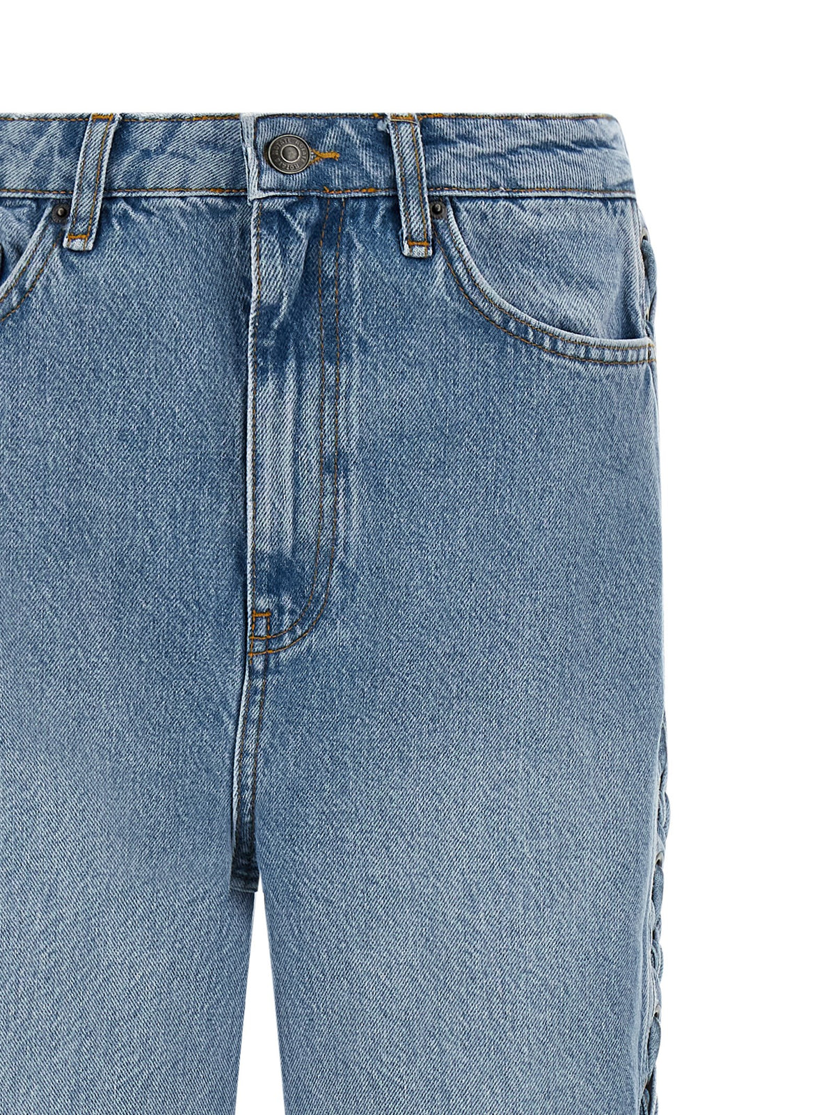 ROTATE BIRGER CHRISTENSEN Jean Droit en Coton Bleu