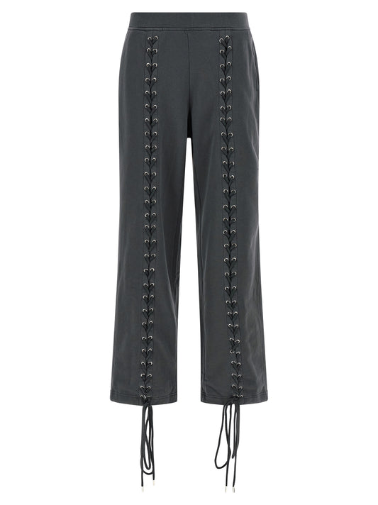 ROTATE BIRGER CHRISTENSEN Pantalon décontracté en coton gris