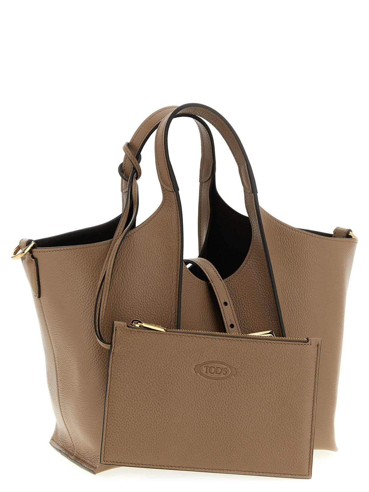 Tod's Beige Calfskin Handbag - Elegant Mini Bag for Women
