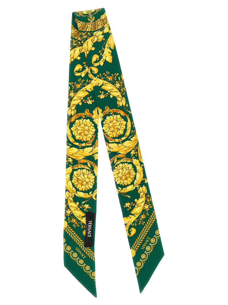 Cravate en soie multicolore Versace