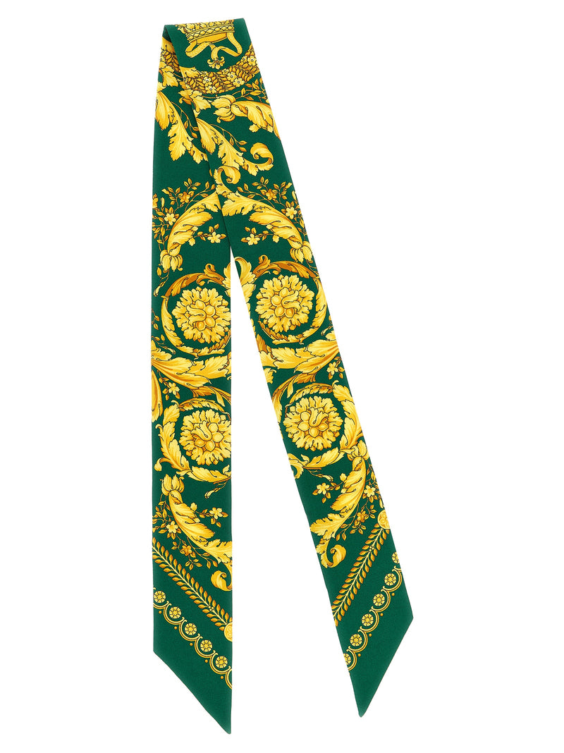 Cravate en soie multicolore Versace