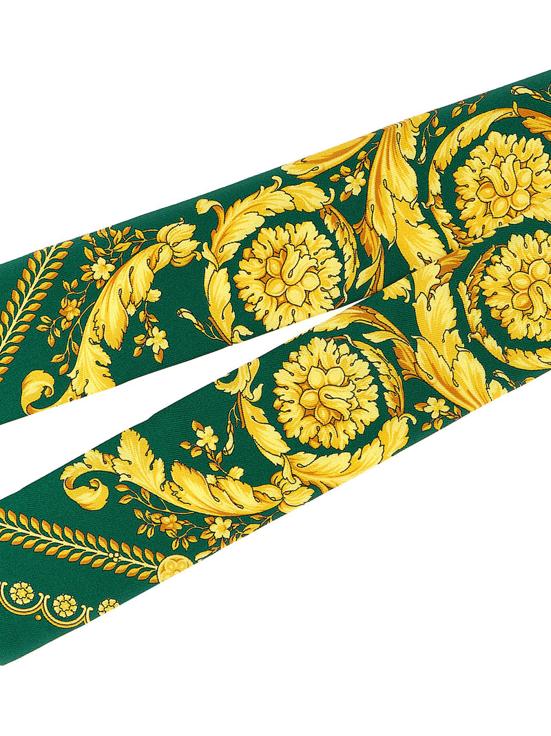 Cravate en soie multicolore Versace