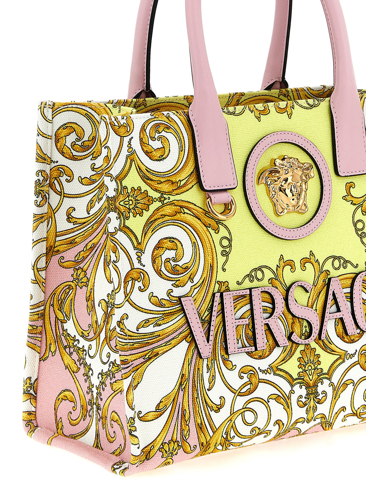Sac Cabas Versace en Coton Multicolore