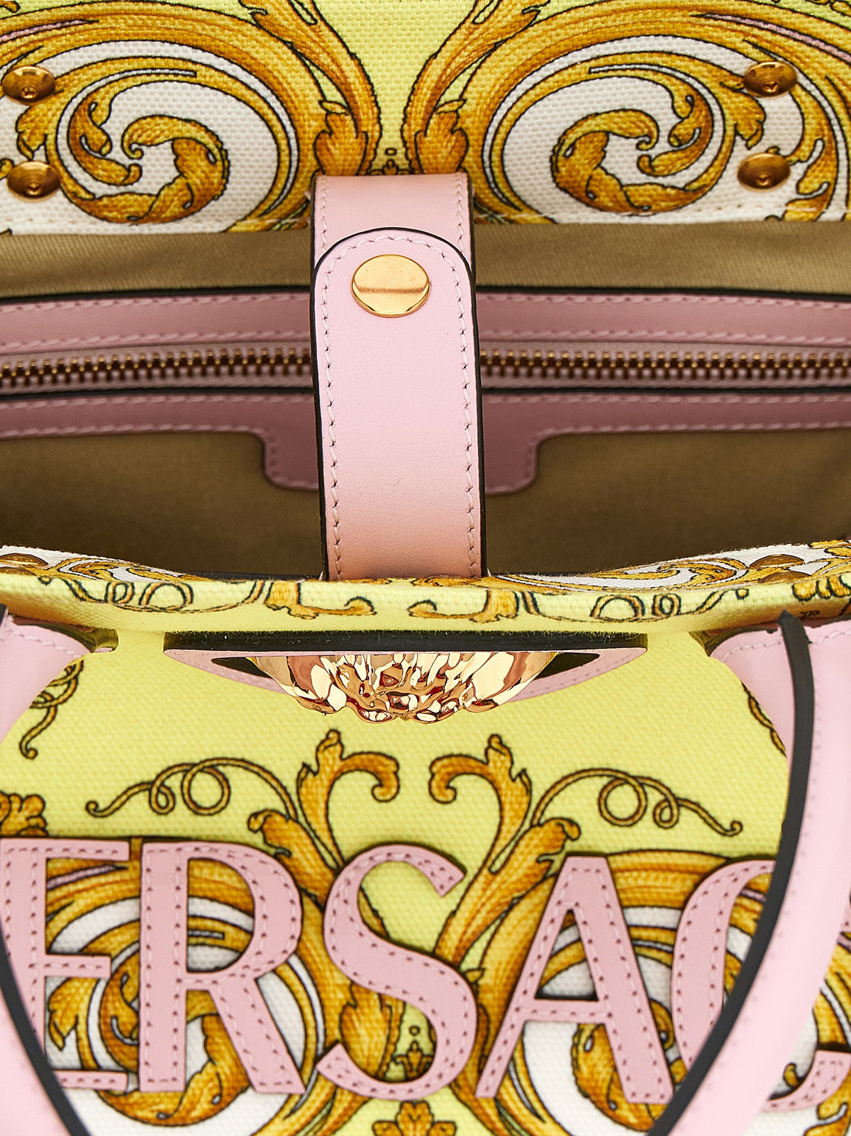 Sac Cabas Versace en Coton Multicolore