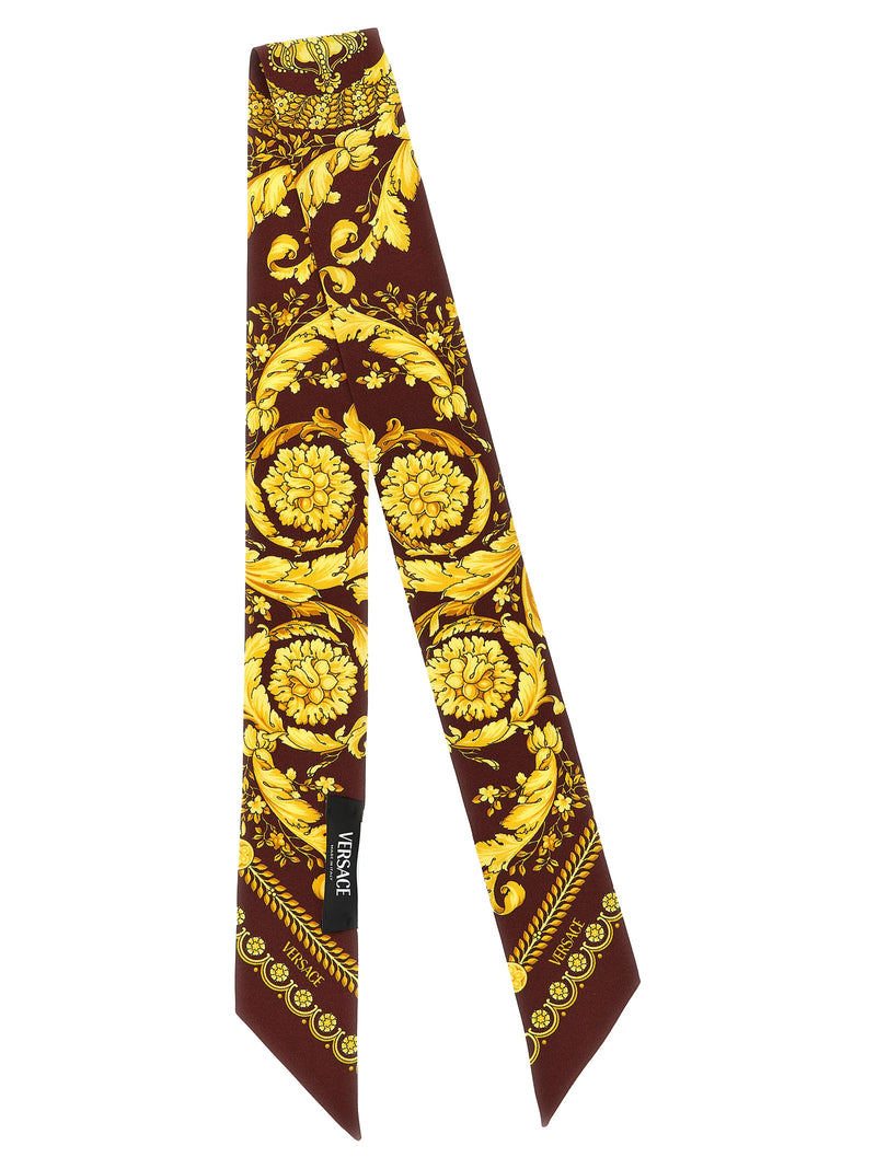 Foulard Versace en soie multicolore