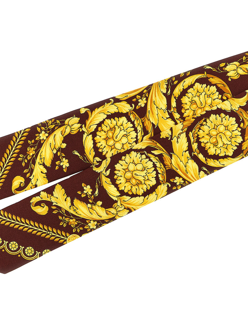 Foulard Versace en soie multicolore