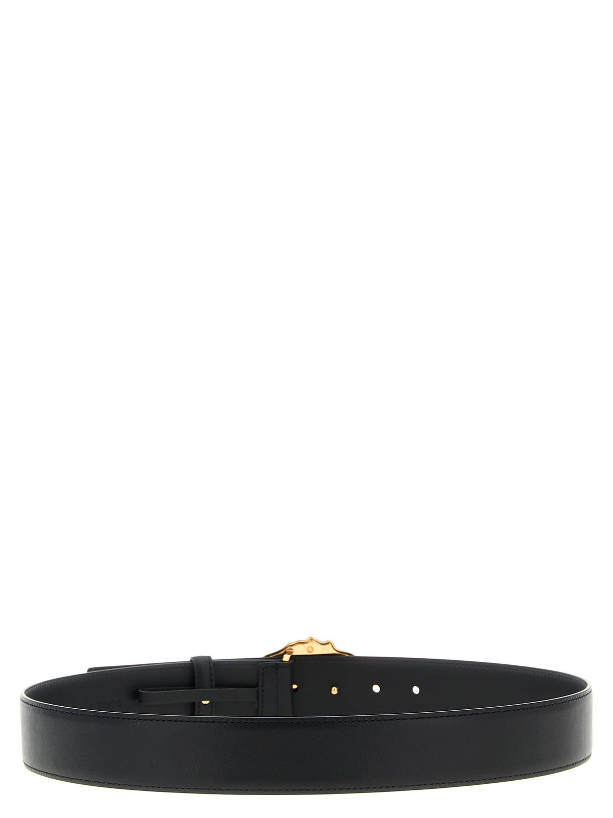 Versace Black Calfskin Regular Belt - Luxury Accessory