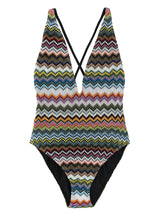 Maillot de bain une pièce Missoni en viscose multicolore