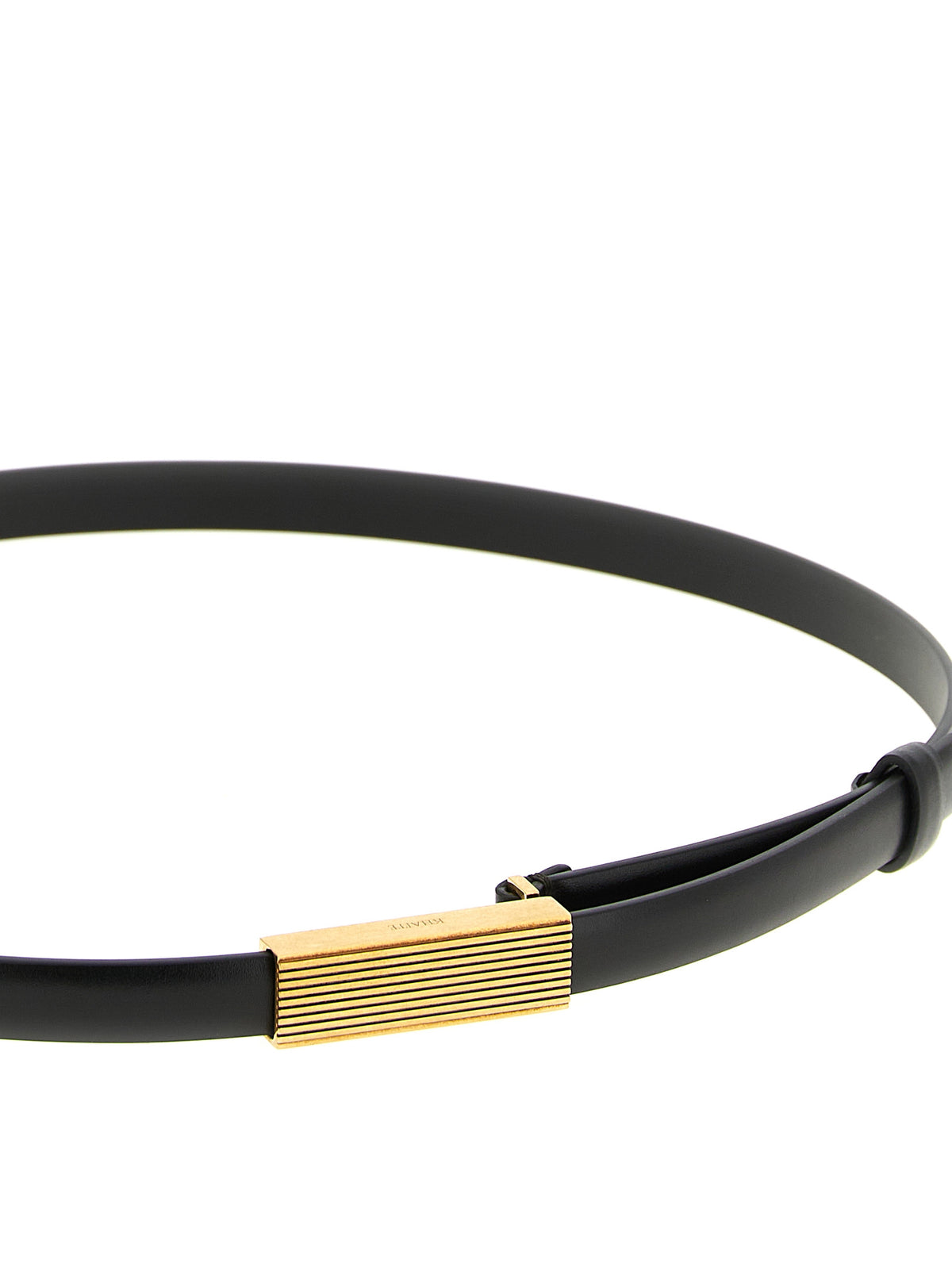 Khaite Black Calfskin Thin Belt
