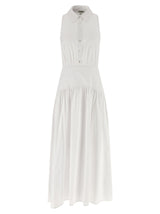 Staud Romy White Cotton Midi Dress - Chic & Versatile