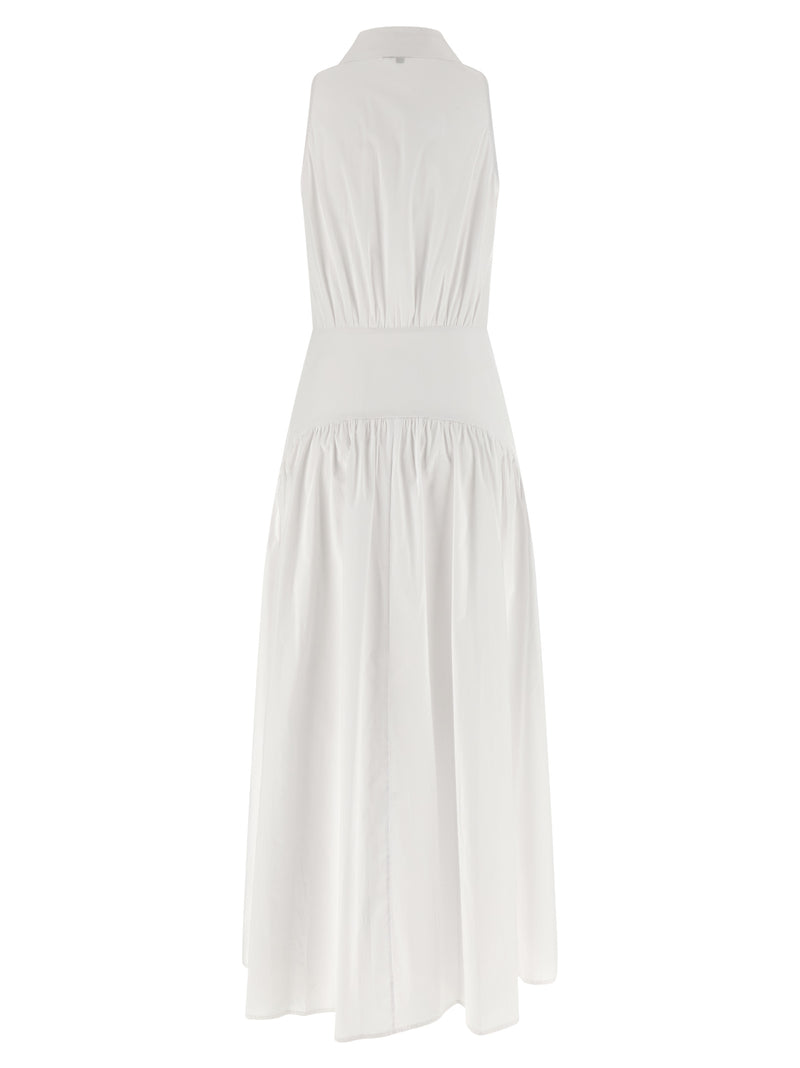 Staud Romy White Cotton Midi Dress