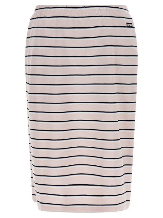 Jupe mi-longue en coton multicolore ROTATE BIRGER CHRISTENSEN