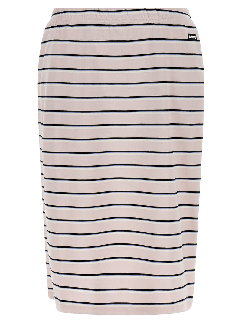 ROTATE BIRGER CHRISTENSEN Multicolor Cotton Midi Skirt
