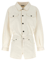 Haikure Elle Authentic Lax White Cotton Rompers