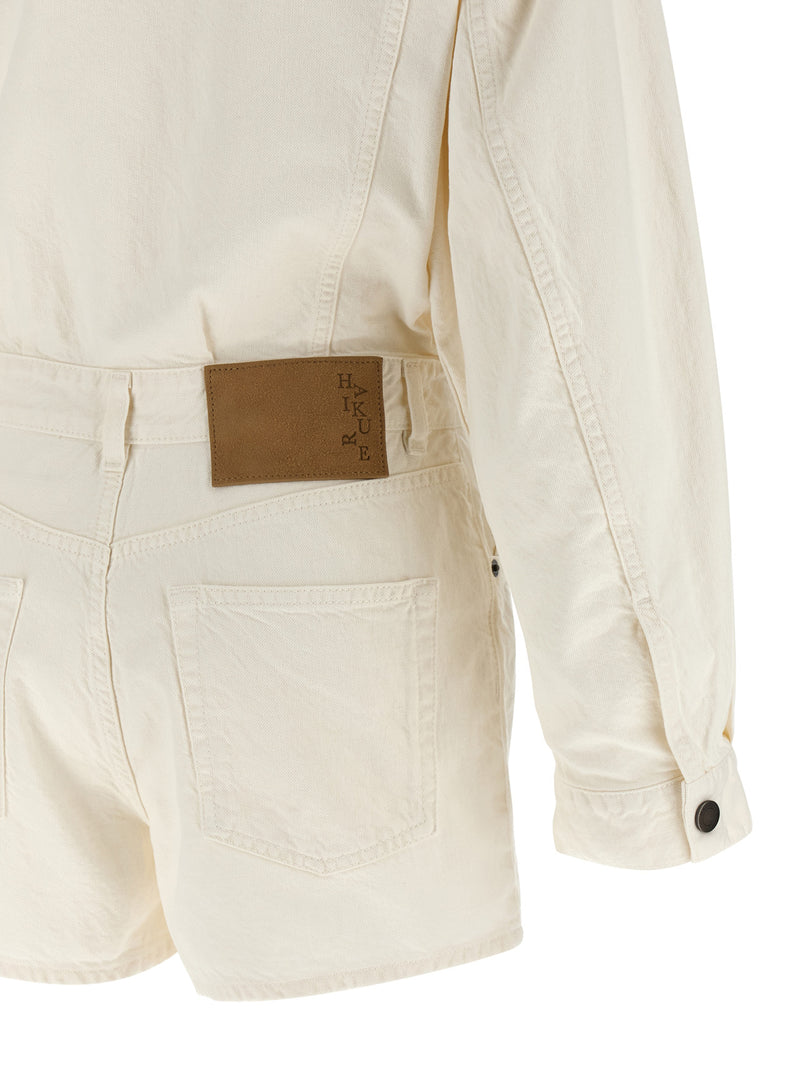 Haikure Elle Authentic Lax White Cotton Rompers
