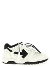 Baskets basses bicolores en cuir de veau Off-White