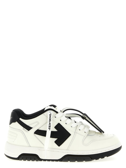 Baskets basses bicolores en cuir de veau Off-White