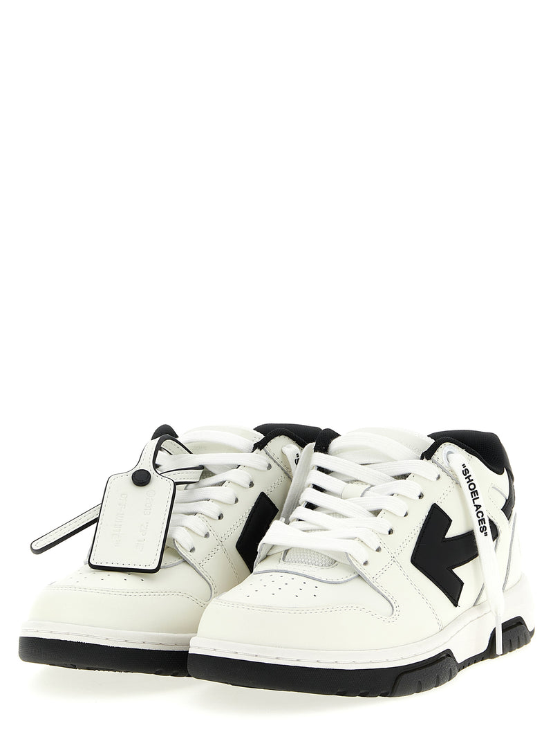 Baskets basses bicolores en cuir de veau Off-White