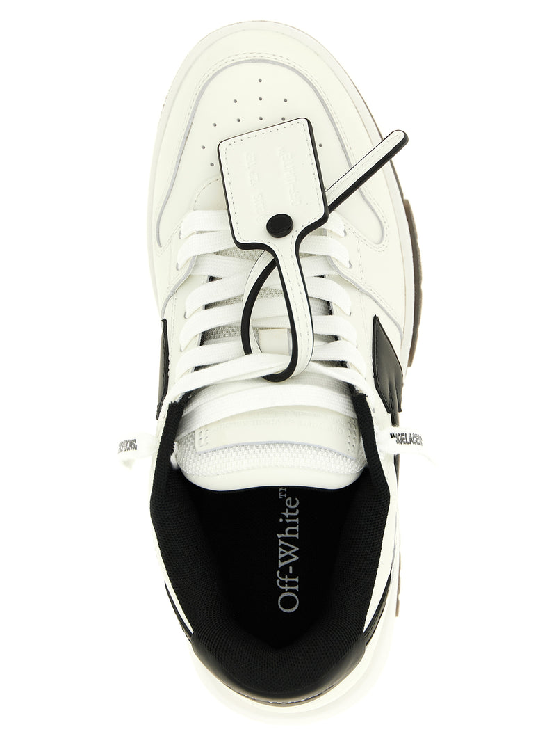 Baskets basses bicolores en cuir de veau Off-White