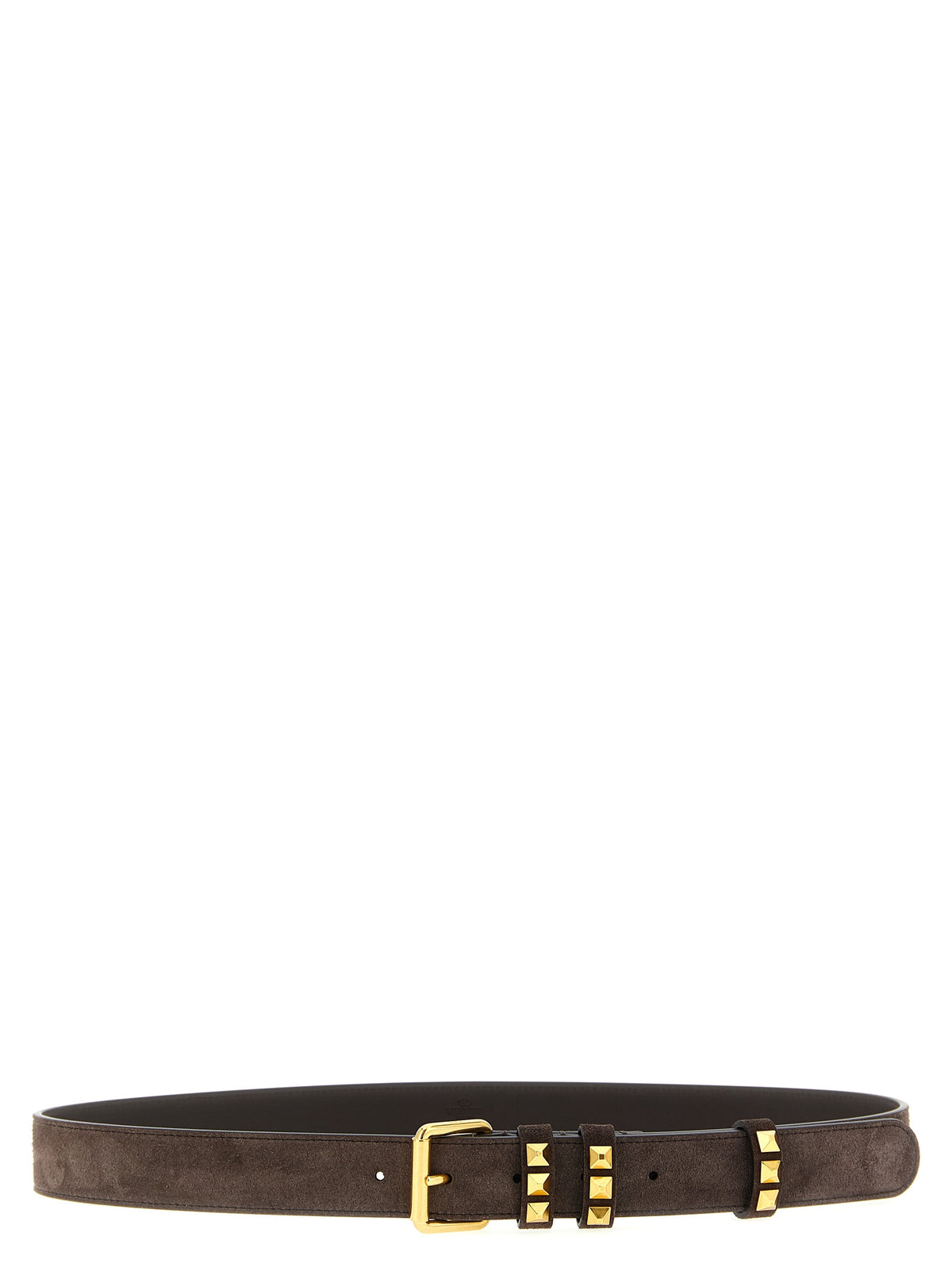 Valentino Garavani Brown Cowhide Belt - Flaneuse Model