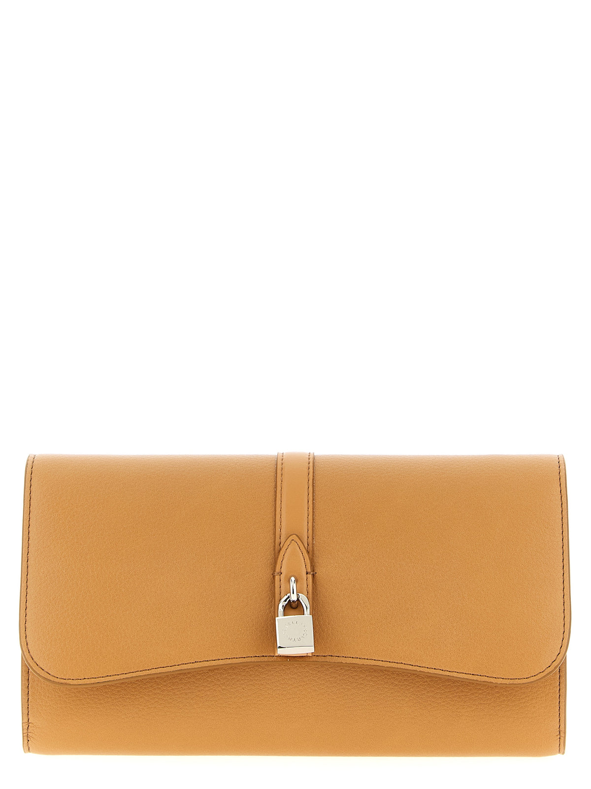 Porte-cartes Stella McCartney en polyamide beige
