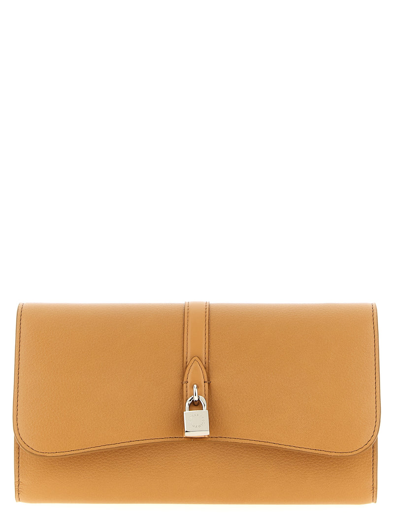Porte-cartes Stella McCartney en polyamide beige