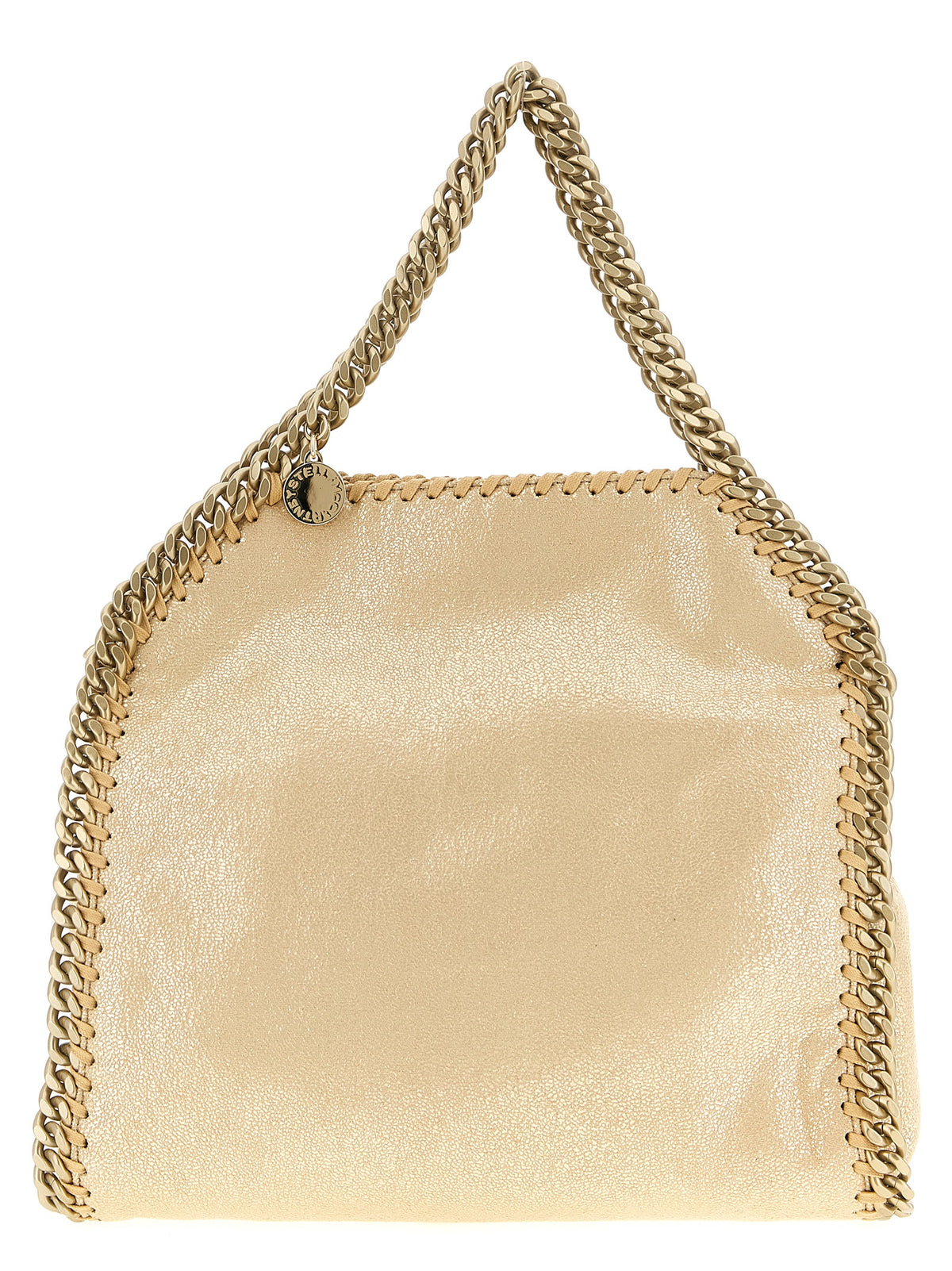 Stella McCartney Falabella Mini Handbag in Gold Polyester