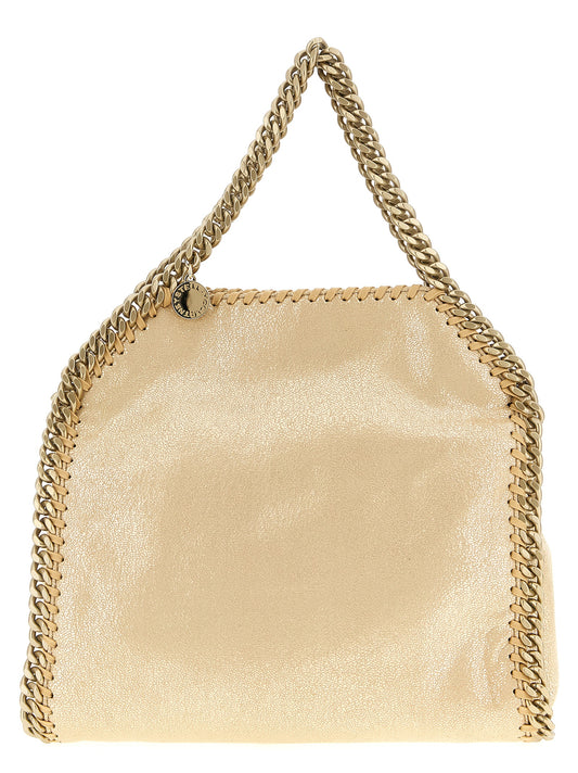 Stella McCartney Falabella Mini Handbag in Gold Polyester